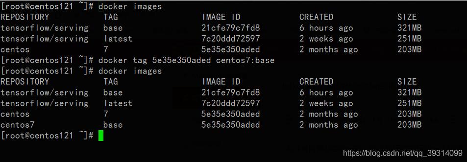 docker實現重新打tag并刪除原tag的鏡像