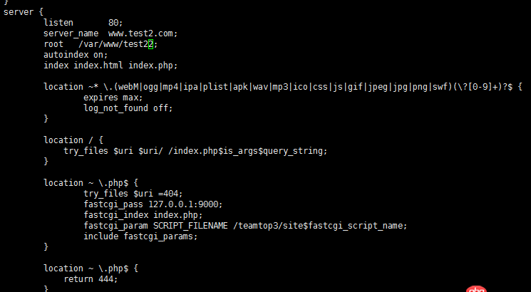 nginx中更改server_name后無法訪問？