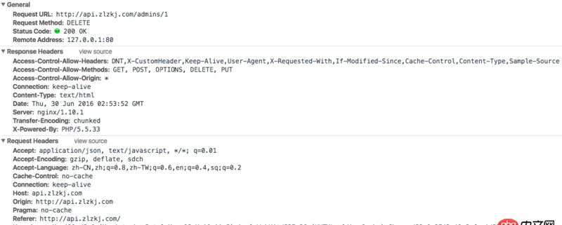 Nginx如何進行跨域配置，才能使用DELETE,PUT請求方法