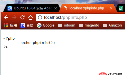 php7 - ubuntu16下，Apache2解析php顯示源碼