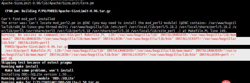 apache - ubuntu環(huán)境下安裝bugzilla，執(zhí)行成功，但是訪問時候出現(xiàn)404 not found