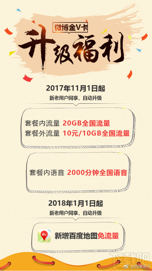 微博金V卡套餐升級福利有哪些?升級福利內(nèi)容一覽