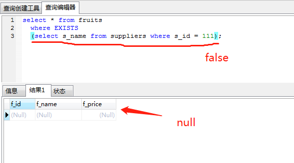 MySQL中in和exists區別詳解