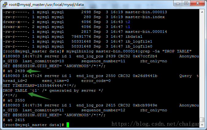 mysql利用mysqlbinlog命令恢復誤刪除數據的實現