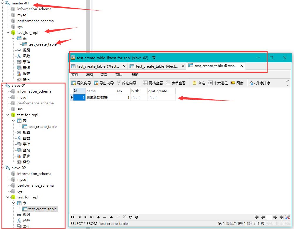 MySQL配置主從服務器(一主多從)