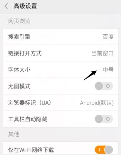 手機(jī)獵豹瀏覽器快速調(diào)節(jié)獵豹瀏覽器字體圖文教程
