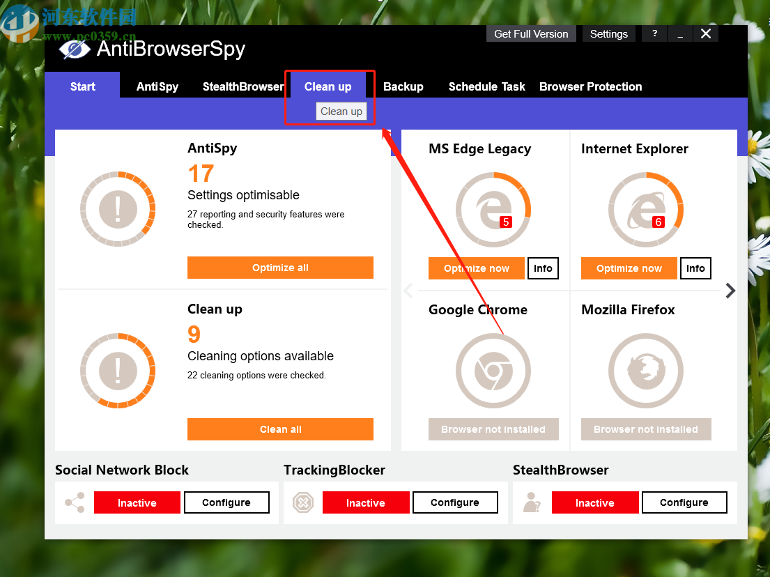 antibrowserspy清理垃圾文件的方法步驟