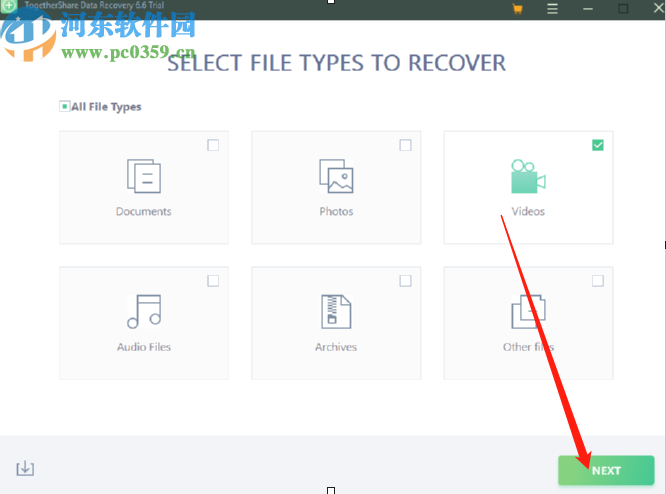 使用togethershare data recovery恢復(fù)刪除視頻的操作方法