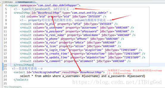 mybatis的mapper.xml中resultMap標簽的使用詳解