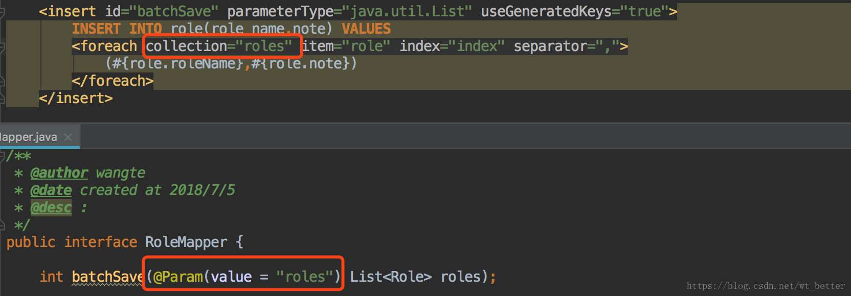 mybatis foreach標簽的使用詳解