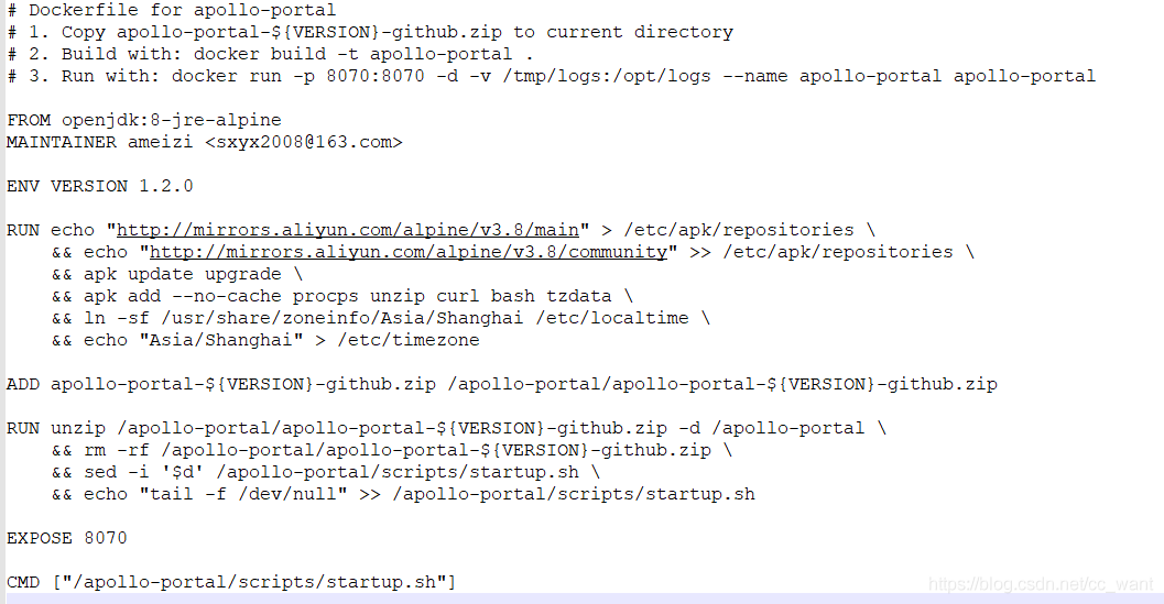 CentOS7使用docker部署Apollo配置中心的實現