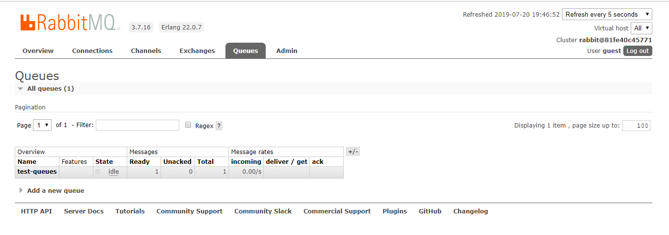 docker快速安裝rabbitmq的方法步驟