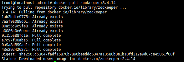 Docker下安裝zookeeper(單機和集群)