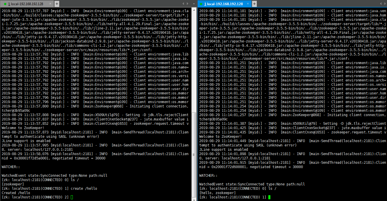 Docker下安裝zookeeper(單機和集群)