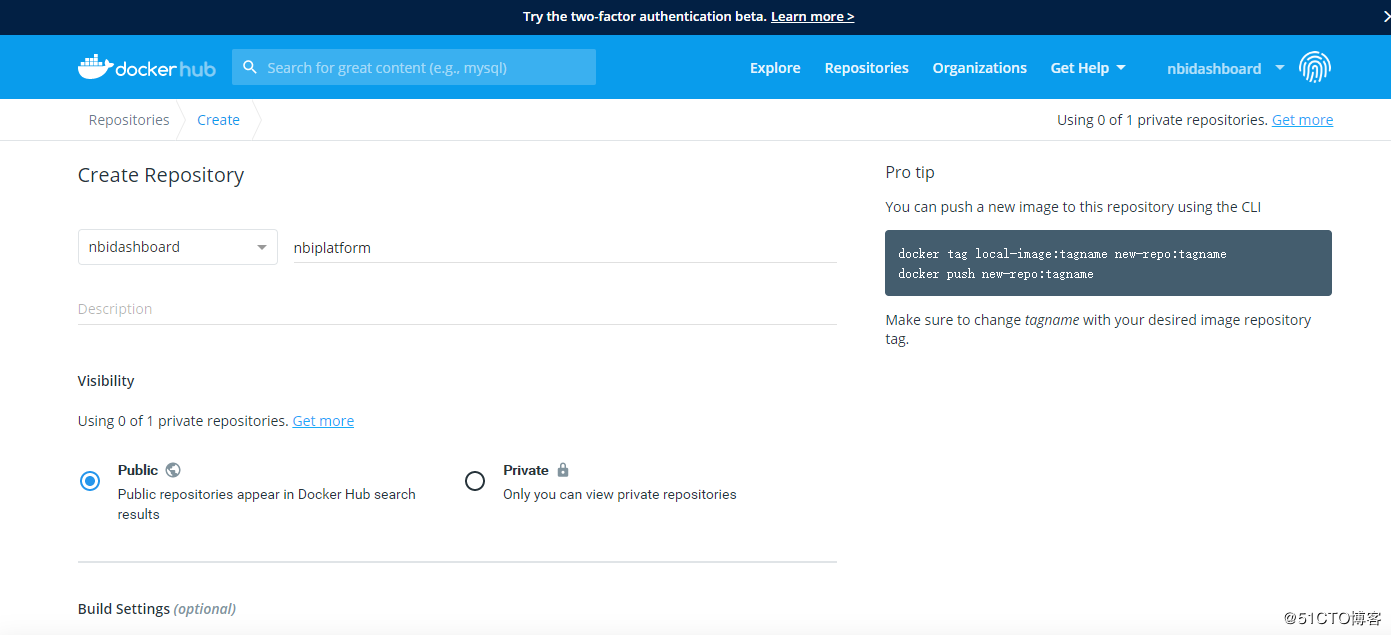 如何將本地構建好的docker鏡像發布到dockerhub