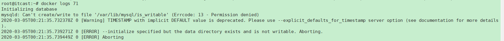 Docker創(chuàng)建容器時(shí)目錄權(quán)限踩坑