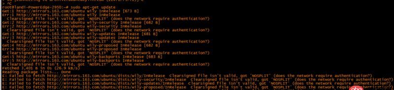ubuntu apt-get  install update 無(wú)法更新