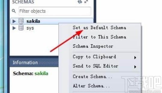 mysql設(shè)置默認數(shù)據(jù)庫的方法