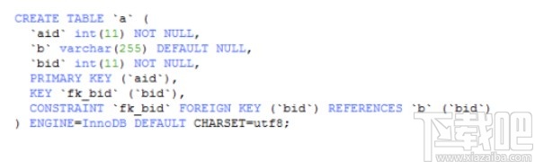 mysql設(shè)置外鍵的方法步驟