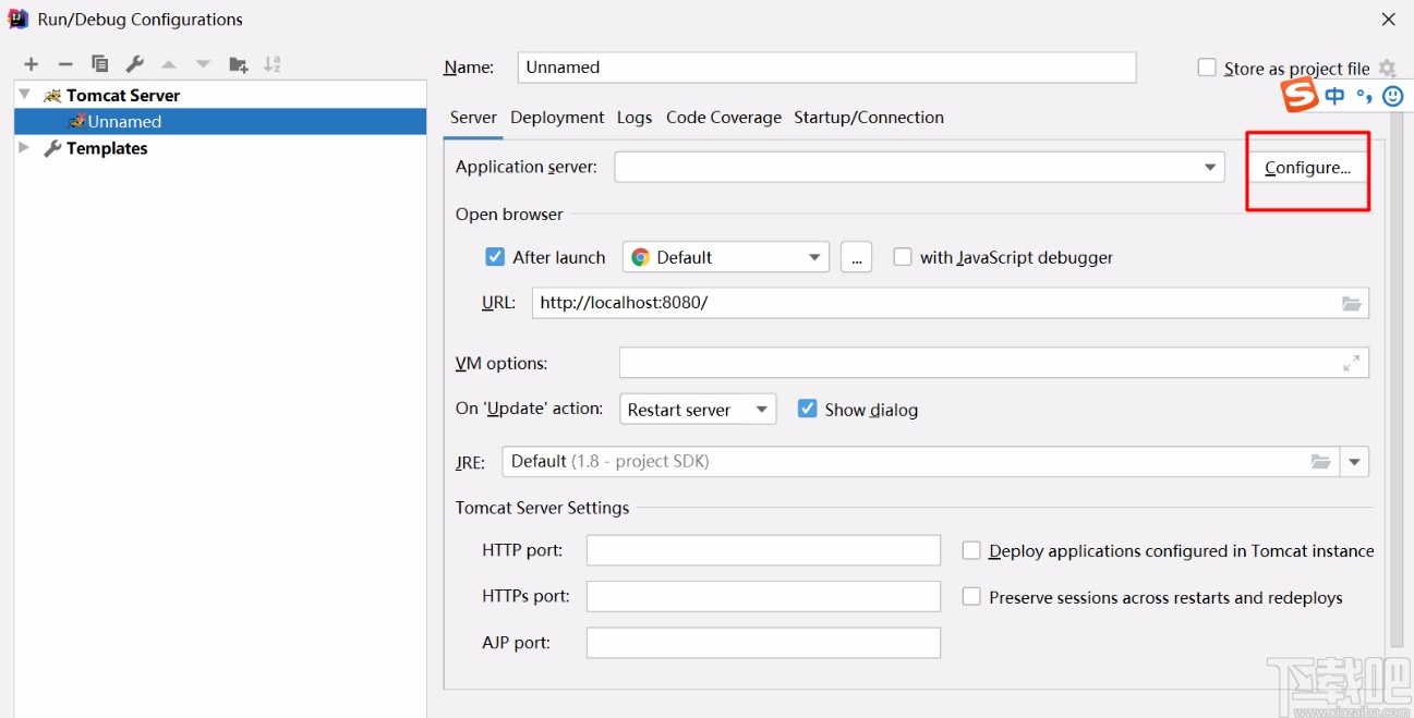 IntelliJ IDEA配置Tomcat服務(wù)器的方法