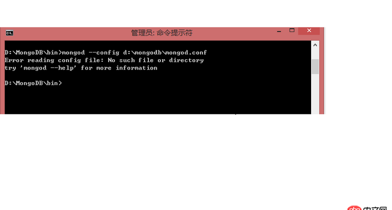 node.js - mongodb啟動(dòng)配置文件報(bào)錯(cuò)