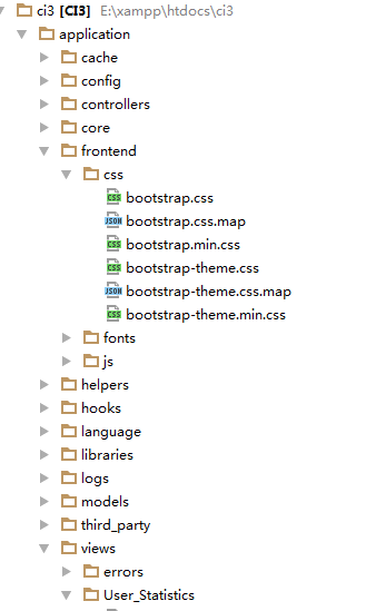 codeigniter本地引用Bootstrap樣式不生效