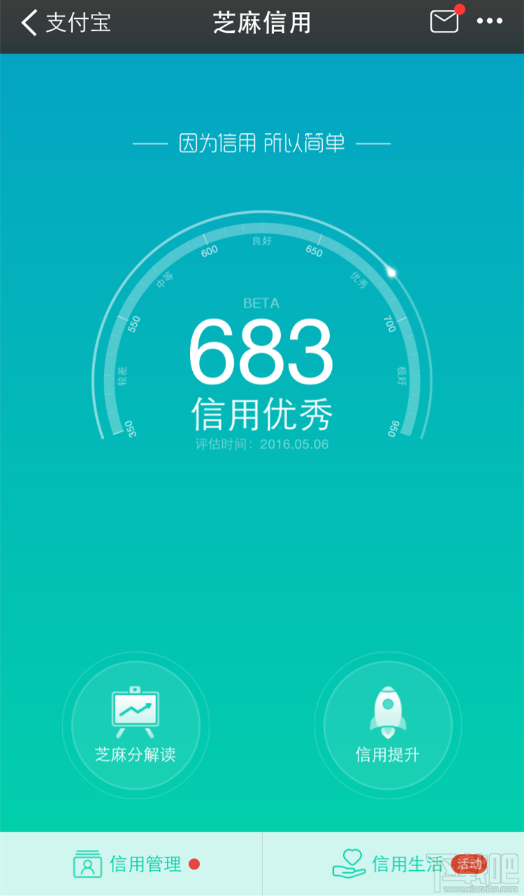 支付寶6.6信用日活動介紹