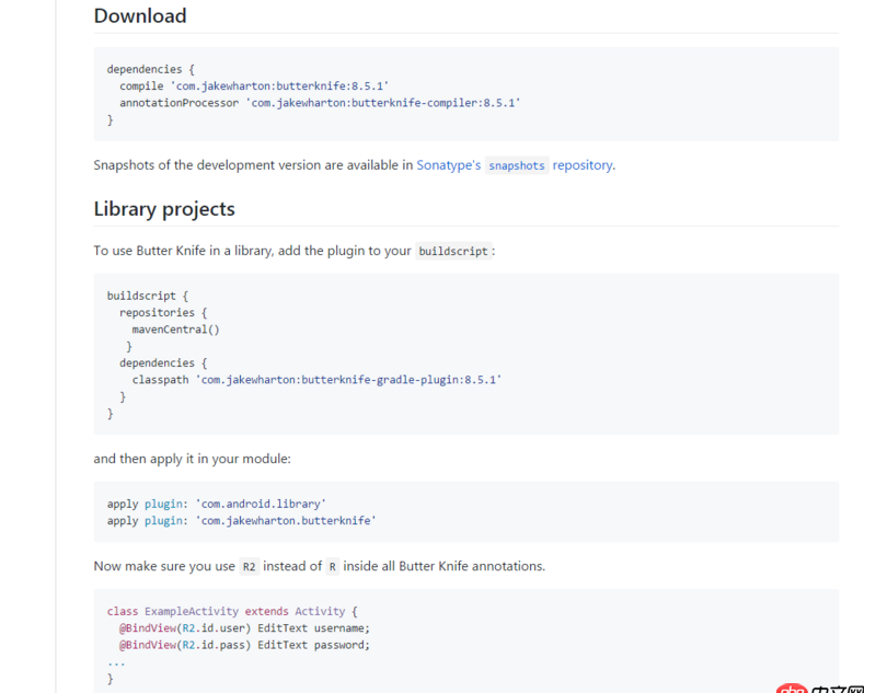 android - AS中Module中沒法使用Butterknife.有什么好的替代？
