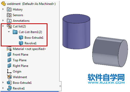 solidworks2020怎么使用切割清單排序選項
