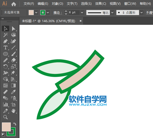 ai怎么畫橄欖水果圖案