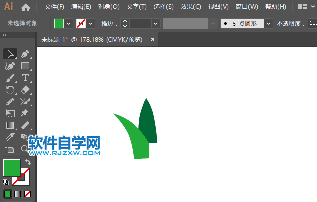 ai怎么畫蘆薈圖標