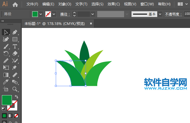 ai怎么畫蘆薈圖標