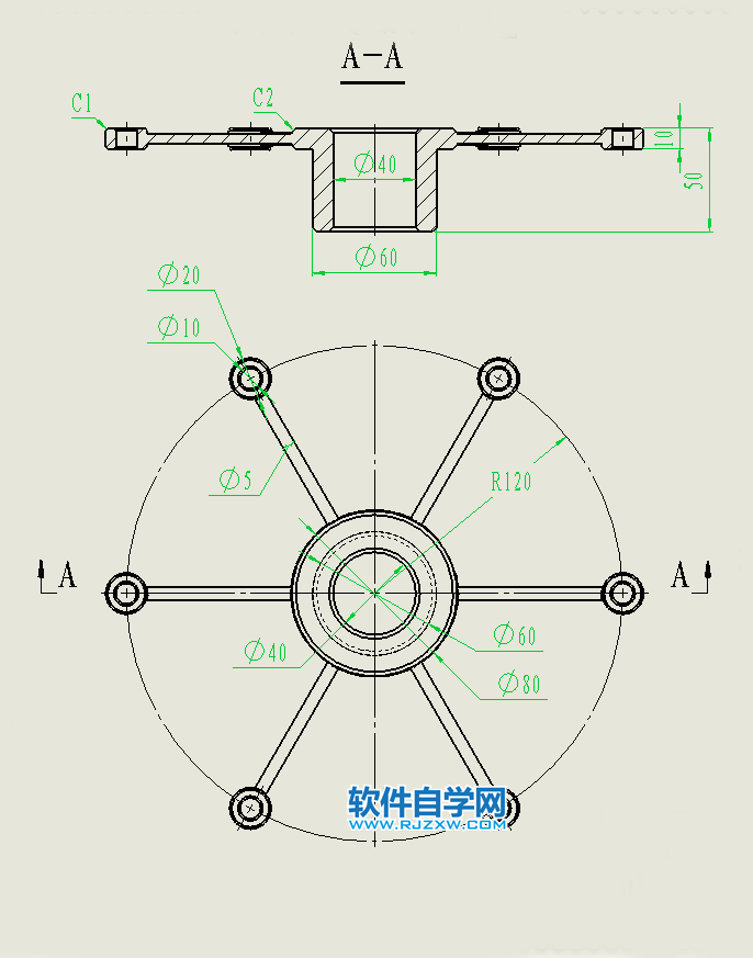 SolidWorks旋轉期間保持方向不變的機構組裝
