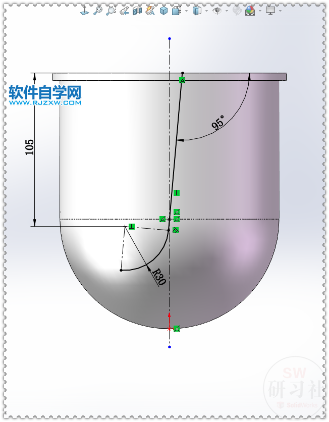 風機葉輪用SolidWorks的畫法