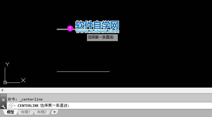 cad兩條線的中心線怎么畫
