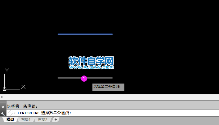 cad兩條線的中心線怎么畫