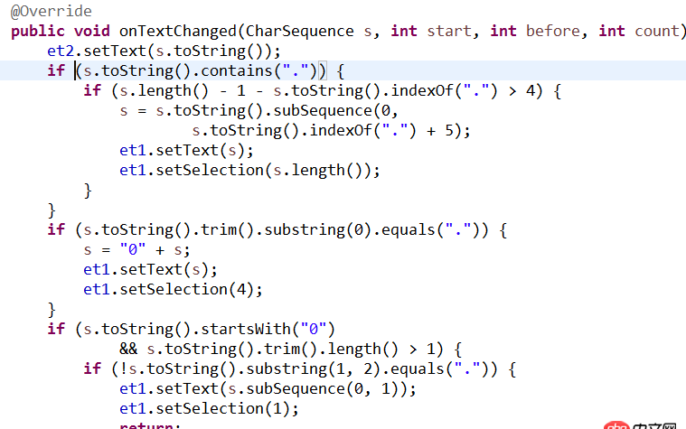 android - 兩個實時互相監(jiān)聽的EditText怎么設置只能輸入到小數(shù)點后四位？