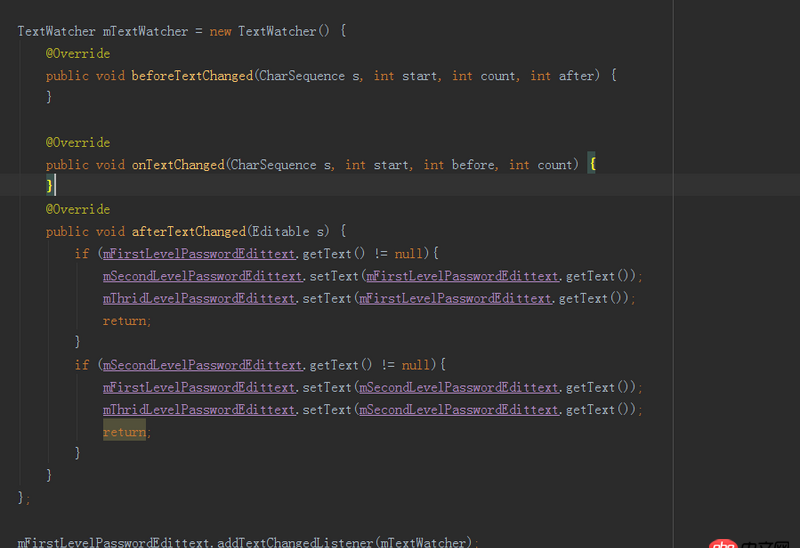 android - 關于多個Edittext設置監聽器的問題。