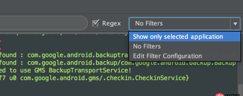 android-studio - AndroidStudio打印log,為什么show only selected application 無效，不篩選了