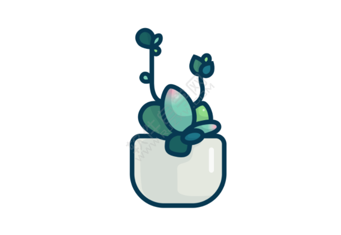 ai怎么畫多肉植物插畫