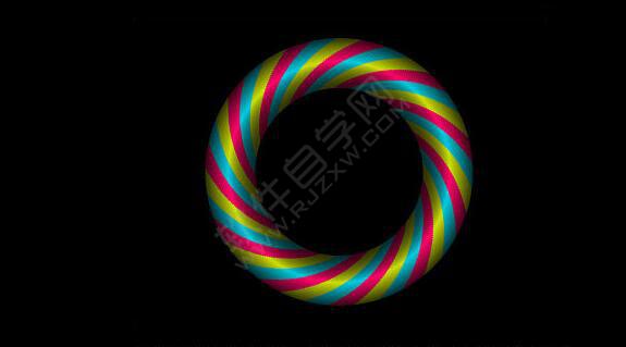 ai怎么制作彩色旋轉(zhuǎn)圓環(huán)效果