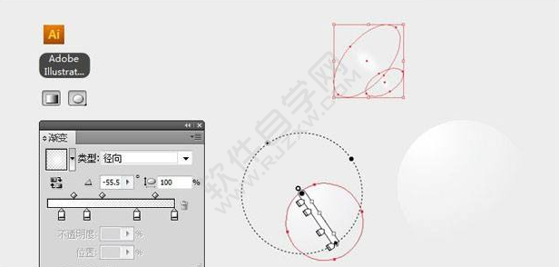 ai怎么制作夢幻球形效果