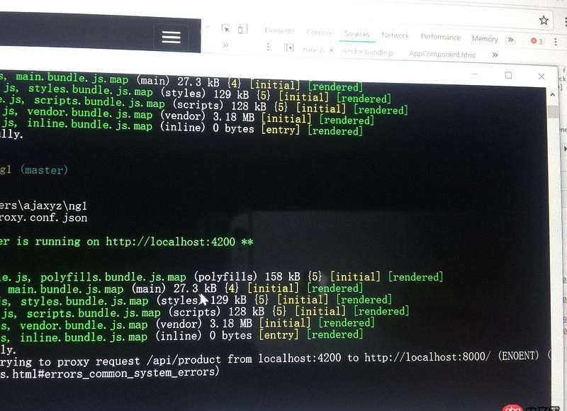 angular.js - angular 配置代理proxy.conf.json后報錯，頁面返回500internal server error？