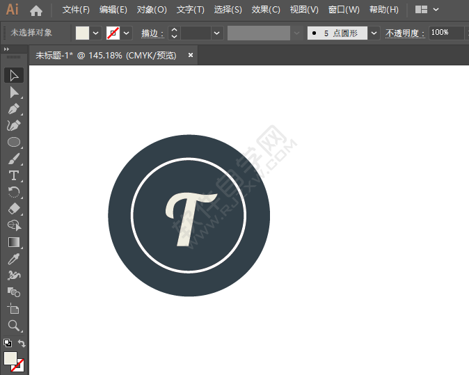 ai畫一個字體商店圖標