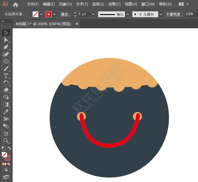 ai怎么畫手機主題商店圖標