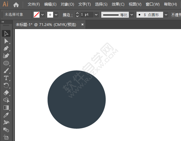 ai畫時鐘矢量圖標的方法