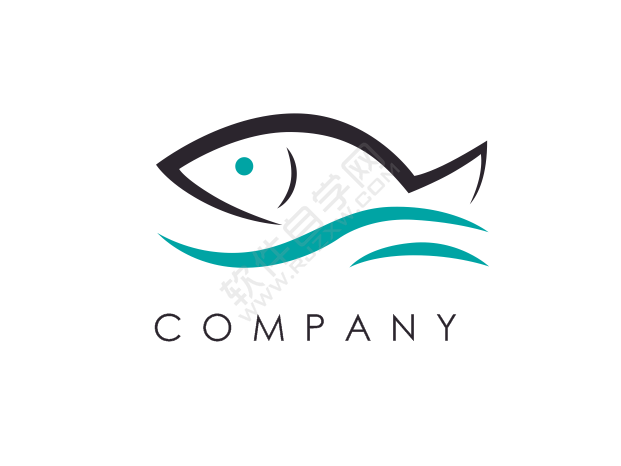 CDR設計一個logo魚