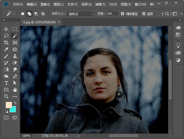 ps怎么創建色階圖層的方法