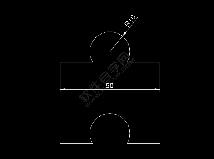 CAD怎么畫弧形補償器圖例