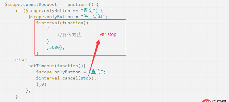angular.js - angular $interval怎么在一個按鈕上實現開始定時和結束定時